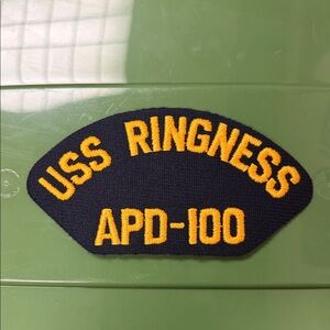 USS Ringness APD-100 embroidered naval Patch